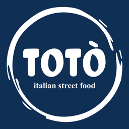 Totò Italian street food logo.